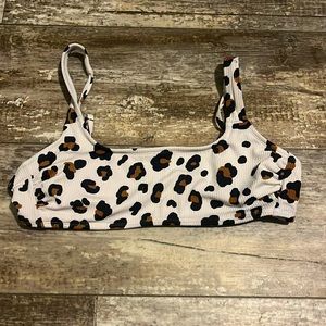 Cow Print SwimSuit Top